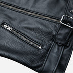 Veste en Cuir Noir pour Homme | Perfecto en Cuir de Vachette