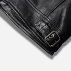 Veste en Cuir Homme Noir | Cuir de Vachette Véritable