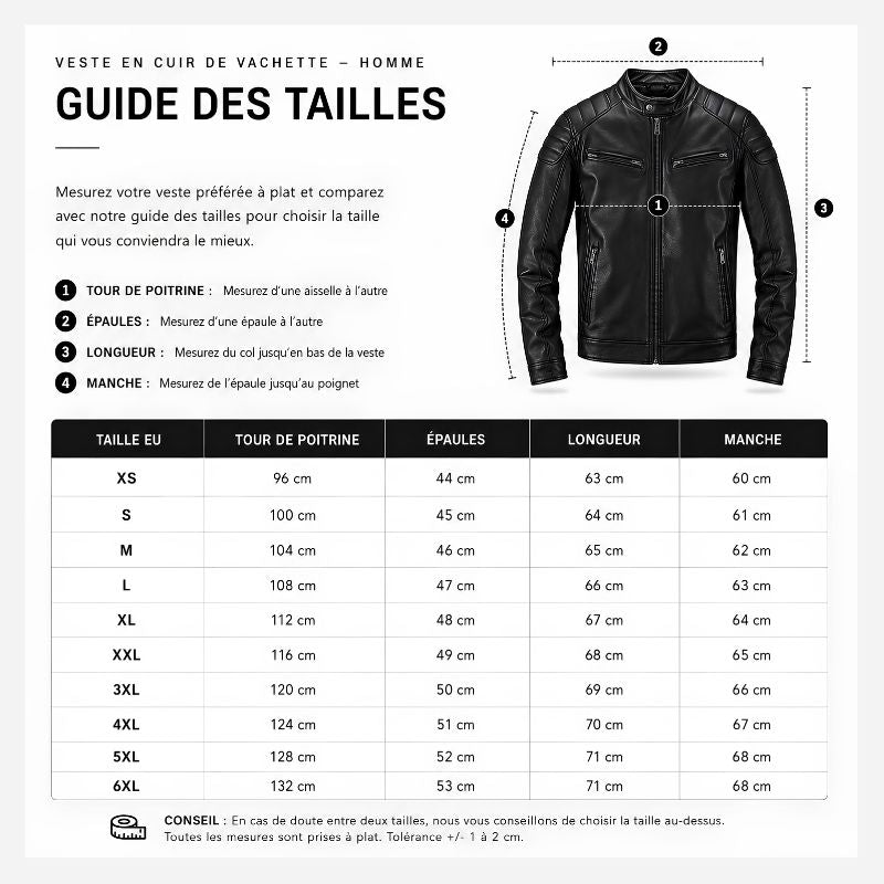 Veste En Cuir Homme Marron Vintage | Cuir De Vachette Véritable