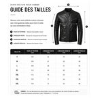 Veste En Cuir Noire Homme | Cuir De Vachette Véritable