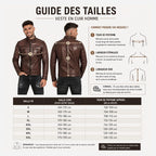 Veste En Cuir Homme Marron | Cuir De Vachette Véritable