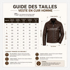 Veste En Cuir Marron Foncé Homme | Cuir de Vachette Véritable