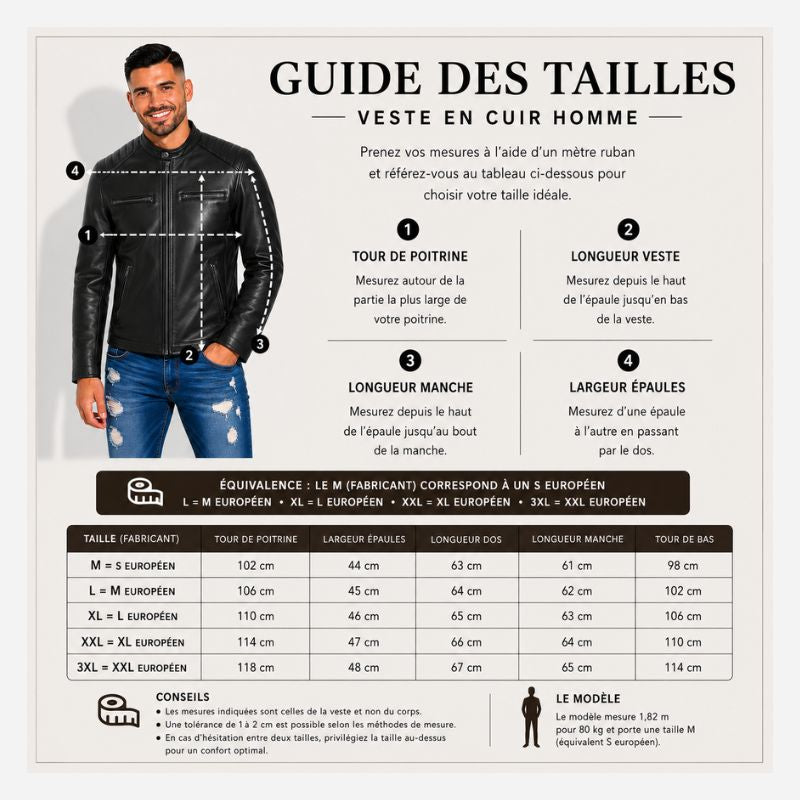 Veste En Simili Cuir Homme | Style Motard Épaules Matelassées