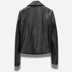 Veste en cuir courte pour femme